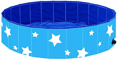 Piscina De Baño para Perros Grandes y Niños Pequeños Medianos, El Estanque De La Piscina del Perro De Agua Estera De Disco Duro Portátil De Plástico Cachorro Piscina Plegable De Baño