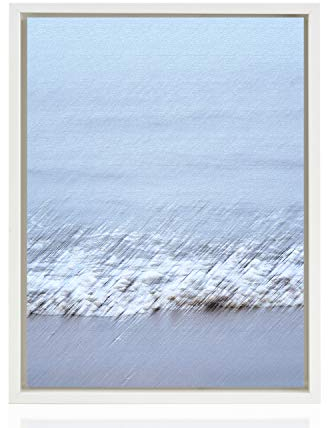 Stallmann Design Schattenfugenrahmen für Leinwände auf Keilrahmen | Farbe: Weiß | Größe: 75 x 98 cm | Rahmen ohne Glas & Rückwand | mit Montagezubehör
