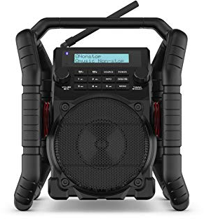PerfectPro UBOX500R Baustellenradio DAB+, UKW Bluetooth®, AUX, USB, UKW Akku-Ladefunktion, stoßfest