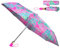 Lilly Pulitzer Damen-Reise-Regenschirm mit automatischem Öffnen/Schließen und Aufbewahrungstasche, Seaing Things, mehrfarbig, Gold