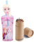 OM SUPPLIES Frozen 3D Figurine Cartoon Characters Reusable Tumbler Childrens Drinking Cup Straw 23 x 7.5 x 7.5cm Includes Half Size 12pcs Pencil Set (Frozen)