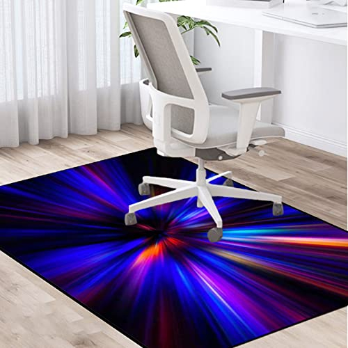 PLMM Bürostuhlunterlage Bodenschutzmatte Bürostuhl Teppichschoner Gaming Fußboden-Matte rutschhemmend Bodenschutz für Parkett,Laminat,Hartböden und Teppichboden 80x120cm