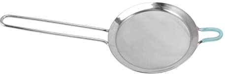 Zerodis 60 Mesh Fine Strainer, Long Handle Stainless Steel Strainer Kitchen Food Strainer Strainers Fine Mesh (20cm)