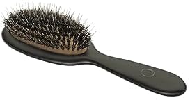 Max Pro MOHI Bürste Größe Eins | Toupierbürste mit Wildschwein- & Nylonborsten | Kompakt & handlich für kurzes Haar & Bob-Frisuren | Glanz & Volumen ohne Frizz | Schwarz-Gold Design