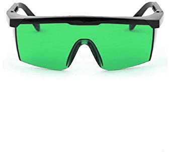 Laserbrille, Wrap-around-190 nm-540 nm, Wellenlänge, Laserschutzbrille, OD +5, Arbeitsschutzbrille für Augenschutz, Grün