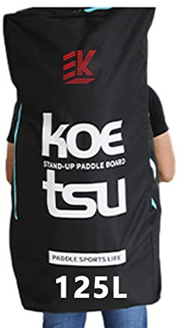 Fulenyi wasserdichte Tasche für Paddelbrett, 125 l, Rucksack, wasserdicht, für Kajak-Rafting, Reiserucksack mit gepolsterter Schaumstoffabdeckung für Stand Up Paddle, aufblasbar