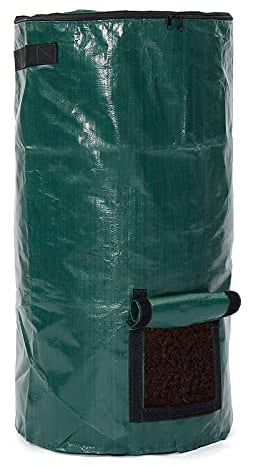 AIBAOBAO Environmental Compost bin Garden Waste Bin Homemade Organic Ferment PE Bag 34 Gallons Potato Grow Bag Outdoor Kitchen Waste Composter Bag Homemade Organic Ferment Waste Disposal Bag for Yard