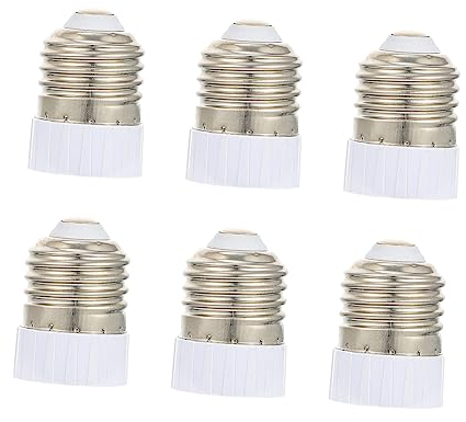 DOITOOL 6 Stück Lampenfassung Konverter E27 Auf Mr16 Sockel Adapter Ersatz Lampenfassung Lampenkonverter LED E12 Glühbirne LED Glühbirne LED Plug-In Licht Lampenfassung LED Kunststoff E27