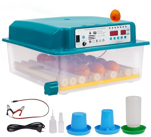 BREUAILY Brutautomat Vollautomatisch, Inkubator HüHner, 36 Eier Inkubator mit 4 Automatische Brutmodi, Automatischem Wenden der Eier und Temperaturregelung, Brutkasten HüHner