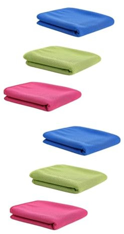 YARNOW 6 Pièces de Toilette en Microfibre Serviette de Golf Serviettes en Microfibre en rafraîchissante de Refroidissement du Froid de Glace