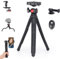 Koolehaoda Treppiede per fotocamera Mini supporto flessibile con supporto per telefono nascosto e attacco per slitta a freddo universale per Samsung Canon Nikon Sony Fotocamere