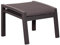 MR. DEKO® Hocker Sevilla Aluminium | Sitzhocker 60x47x43 cm (BxTxH) | Fußbank Alurahmen und Textilene anthrazit | Outdoormöbel für Balkon, Terrasse, Garten