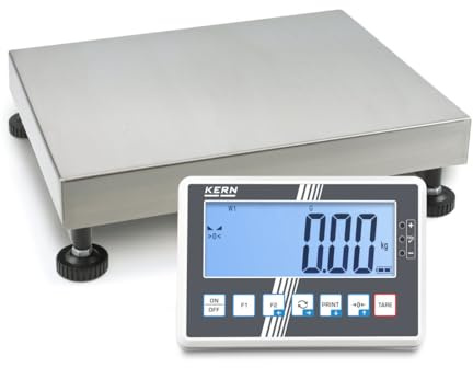 KERN & SOHN IoT-Line Plattformwaage KERN IFC 60K-3L (Abmessungen 500 × 400 × 127 mm, Gewicht 10 kg, Wägekapazität 60 kg) IFC 60K-3L