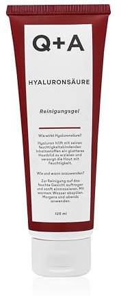 Q+A Hyaluronsäure Reinigungsgel, hilft mit seinen feuchtigkeitsspendenden Inhaltsstoffen ein glatteres Hautbild zu erzielen. 125 ml