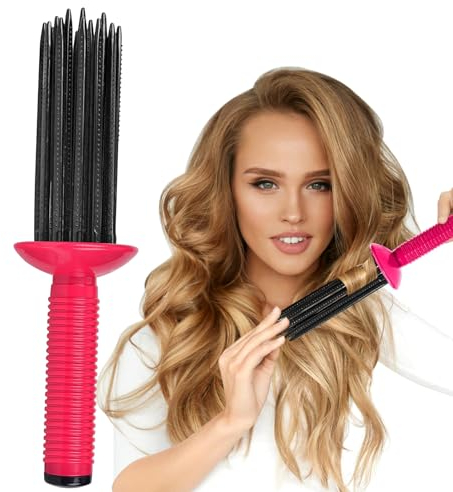 Lockenbürste, Hair Curler, Curly Hair Brush, Curling Roll Comb, Locken Bürste, Hair Curler Fluffy Curling Roll Comb, Bürste Curl Brush, Curl Brush, Hair Rollers für Frauen, Zuhause, Reisen, Dating