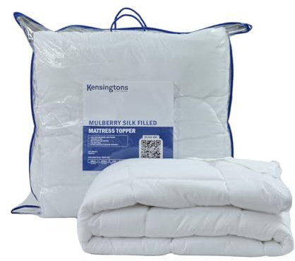 KENSINGTONS Luxury Bedding Matratzenauflage mit Maulbeerseide gefüllt (Einzelbett)