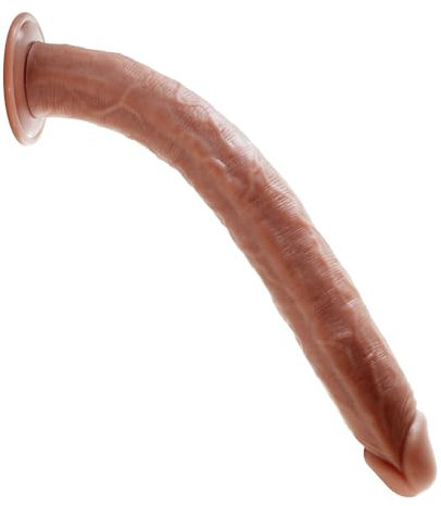 Shkanla 42cm Extra Lange Realistische Dildos, Silikon Große Dildos mit starkem Saugnapf für Hand Freies Spiel, Analdildo Anal Plug Sexspielzeug für Frauen Männer Paar Masturbation