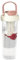 Ruwshuuk Botella de agua de té, infusor de té portátil con filtro de 700 ml, taza con pajita, mango antideslizante, vaso transparente para jugo, té helado, leche, cerveza, agua de frutas, limonada