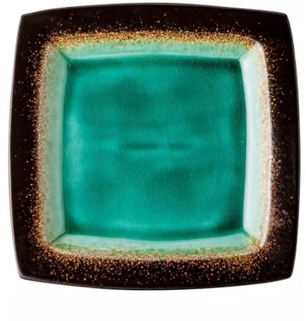 JQUAL Piatti Da Insalata Quadrati In Ceramica Da Cucina, Piatti Da Portata In Porcellana For Ristoranti Giapponesi, Piatti Da Portata Quadrati For Bistecche, Pasta, Insalata, Snack, Pizza