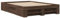 vidaXL Bettgestell, Bettrahmen mit Lattenrost, Schlafzimmerbett Bett mit Stauraum, Doppelbett für Schlafzimmer, Braun Eichen-Optik 120x200cm Holzwerkstoff