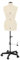 Schneiderpuppe Supa Fit Damen Gr. M (42-48) mit Rollen, weiblicher Torso, Büste, verstellbare Drehregler, individuelle Anpassung an Hals, Taille, Brust, Hüfte (beige, M)