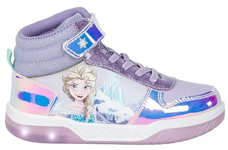 CERDÁ LIFE'S LITTLE MOMENTS Deportiva Frozen para Niños con Suela de PVC y Luces LED, Zapatillas, Lilac, 31 EU