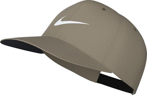 Nike Dri-Fit Club Strukturierte Swoosh-Cap, Khaki/White, FB5625-247, S/M