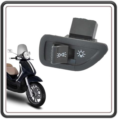 Piaggio Pulsante Interruttore Commutatore Luci per Beverly 500 2002-2005, X9 125 200 250 500, Typhoon 50 2001-2004 - Originale