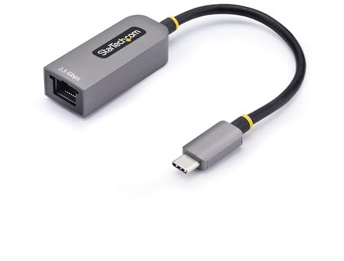 StarTech.com Adaptador de Red Ethernet de 2,5Gb USB Tipo C - Adaptador USB 3.1 USB-C a RJ45 - Compatible con Thunderbolt