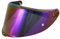 Helmvisier für AGV K6/K6s,Motorradhelm Visier,Motorrad Windschutzscheibe Helm Visier passen,Helmlinsenvisier Vollgesichtsanpassung (Regenbogen)