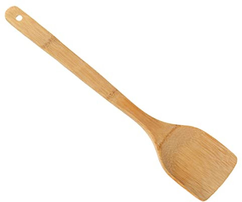 MAGICLULU Spatula Spoon Kitchen Utensils Wooden Cooking Tool Flat 35cm Non Scratch Multi Functional