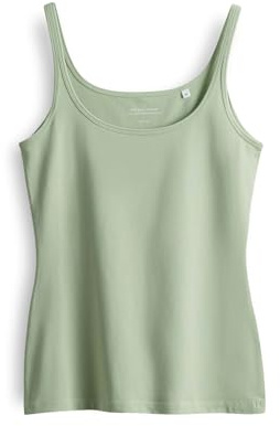 OPUS Damen Top | Trägertop INA Slim aus stretchigem BCI Cotton Mix Green Glow, 40
