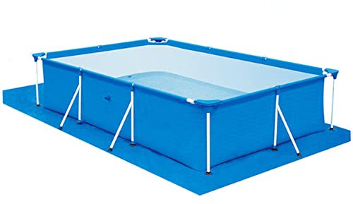BESPORTBLE Tapis de Sol de Piscine Couverture pataugeoire Piscine Ronde Tente gonflables de Piscine Natation Structures gonflables pour piscines Vide Pliable Coussin de Piscine Blue