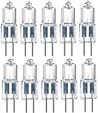 ShuoHui JC Type Halogen Lampe Halogenbirne G4 12V 35W Stiftsockel leuchtmittel 2800K (10)