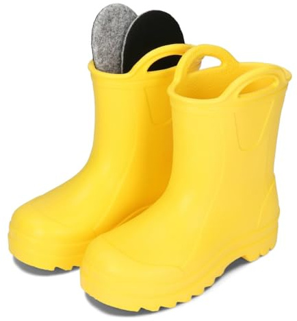 BeKiddy Stivali di Gomma per Bambini in EVA Stivali da Pioggia Impermeabili Ultraleggeri per Bambini e Bambine