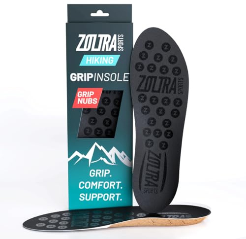 Zoltra Sports – Wanderschuhe Einlegesohle mit Kork & EVA – Anti-Rutsch, Zuschneidbar & Dämpfend – Für Damen & Herren – Outdoor Komfort – Trekking, Hiking, Wandern, Blasenschutz, Stabilität