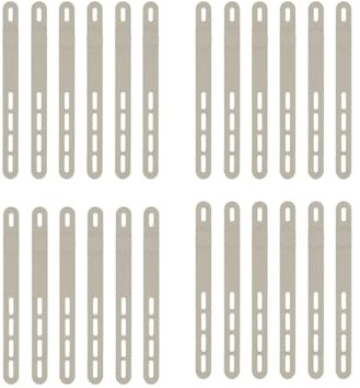 Kabelbinder, 30 Stück, Silikon-Kabelbinder, verstellbare Befestigung, Kabelbinder, Zuhause, Büro, für Kabel (Hellgrau)
