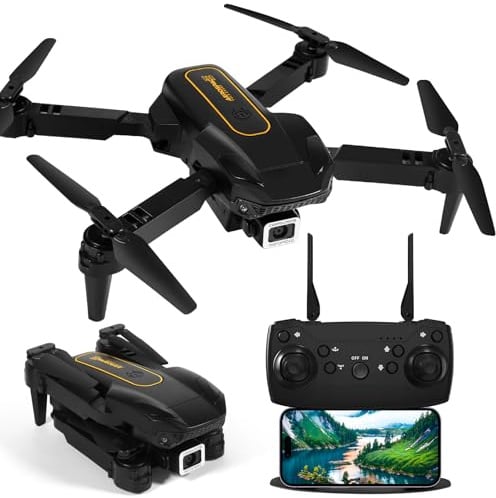 Drohne mit Kamera für Kinder, RC Drone Quadcopter mit Kopflos Modus, 3D Flip, 90° Einstellbar, Flugbahn, 1080P Mini Drone Geschenk für Anfänger Kinder