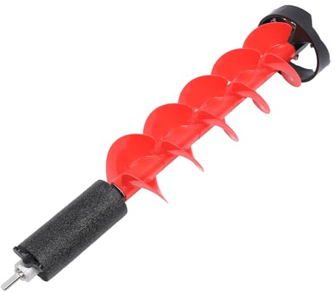 Ejoyous Taladro para Hielo, Taladro para Hielo de Nailon de Primera Calidad con Corte de Acero y Función Flotante, para Pesca en con Taladros Eléctricos