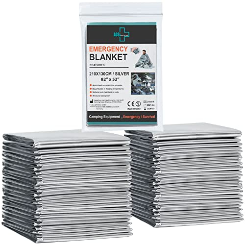 General Medi Rettungsdecke (210 x 130cm) - 12 Packungen Überlebensdecken Perfekt für Outdoor, Wandern, Überleben, Marathons oder Erste Hilfe
