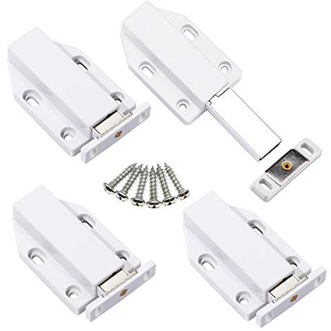 YUOIP® Push to Open Door Catches Large Magnetic Door Catch Latch Push Opener(4 Pack)