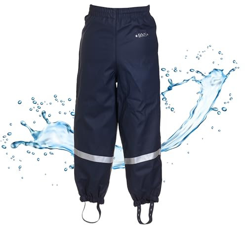BMS Regenhose gefüttert | Schneehose | warme Bundhose Marine 92