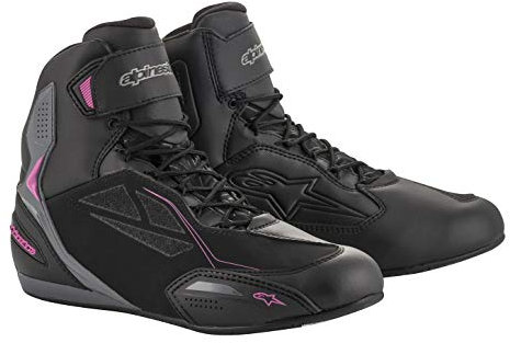 Alpinestars Stella Faster-3 Drystar Scarpe moto donna, nero/grigio/pink, 10,5 (43)