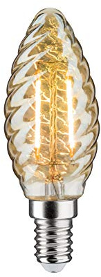 Paulmann 28708 LED Filament Candle lamp 2.6 watts lamp Gold 2500 K Gold Light E14