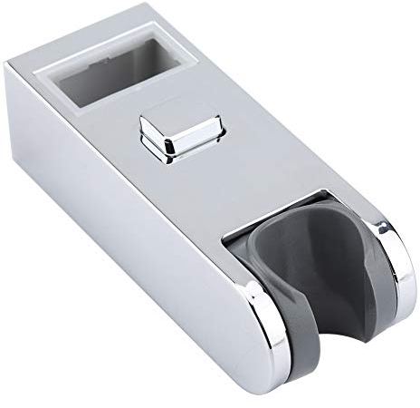 Support de Poteau de Barre de Curseur de Support de Pommeau de Douche, Chromé Hauteur Réglable Support de Tête de Rail de Barre de Curseur de Support 30x15