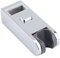 Support de Poteau de Barre de Curseur de Support de Pommeau de Douche, Chromé Hauteur Réglable Support de Tête de Rail de Barre de Curseur de Support 30x15