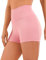 CRZ YOGA Naked Feeling Damen Kurze Yoga Leggings High Waist Blickdicht Fithess Shorts Radlerhose Sporthose - 7cm Das Herzschlagpulver 40