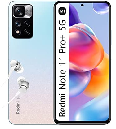 XIAOMI Redmi Note 11 Pro+ 5G - Smartphone de 6+128GB, Pantalla de 6.67” 120Hz FHD+ AMOLED, MediaTek Dimensity 920, Cámara de 108MP, 4500mAh, 120W HyperCharge, Star Blue (Versión ES)