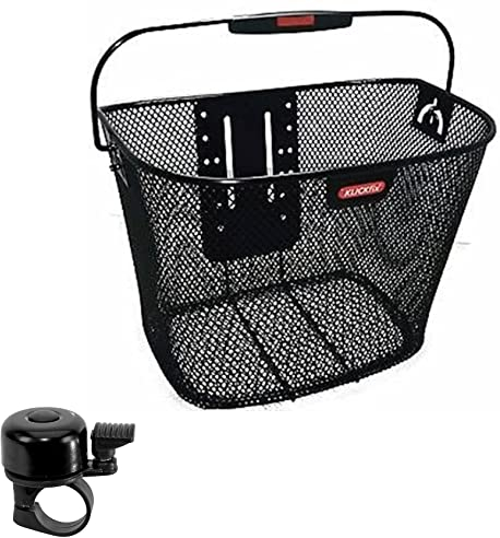Klickfix Rixen & Kaul Lenkerkorb Uni Plus Fahrradkorb mit Beggy-Platte inkl. maxxi4you Reflexband
