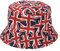 GALPADA Union-jack-hut Britischer Sonnenhut Mütze Mit Union-jack-flagge Fischerhut Union-jack-kappe Frau Sonnenhut Britische Patriotische Mütze Hüte Damen Kleid Sonnenschutz Baumwolle Rot